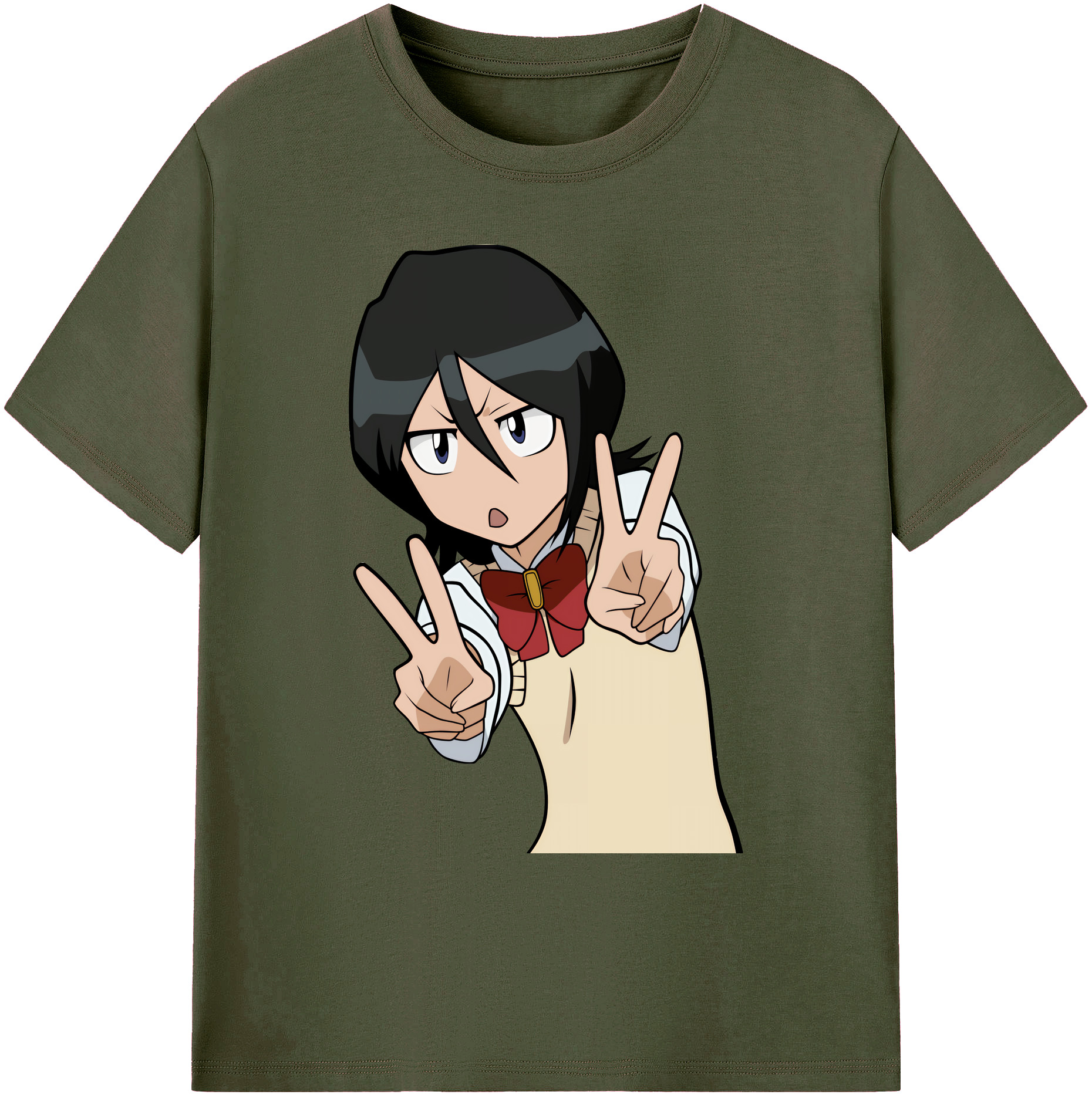 （画像用） ブリーチ 朽木ルキア BLEACH Kuchiki Rukia 綿100％ メンズ半袖Tシャツ｜肌触りやわらか＆通気性
